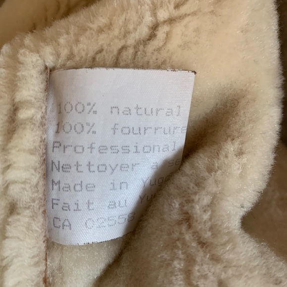 Oversized Vintage Genuine Shearling Jacket - Picture 9 of 11